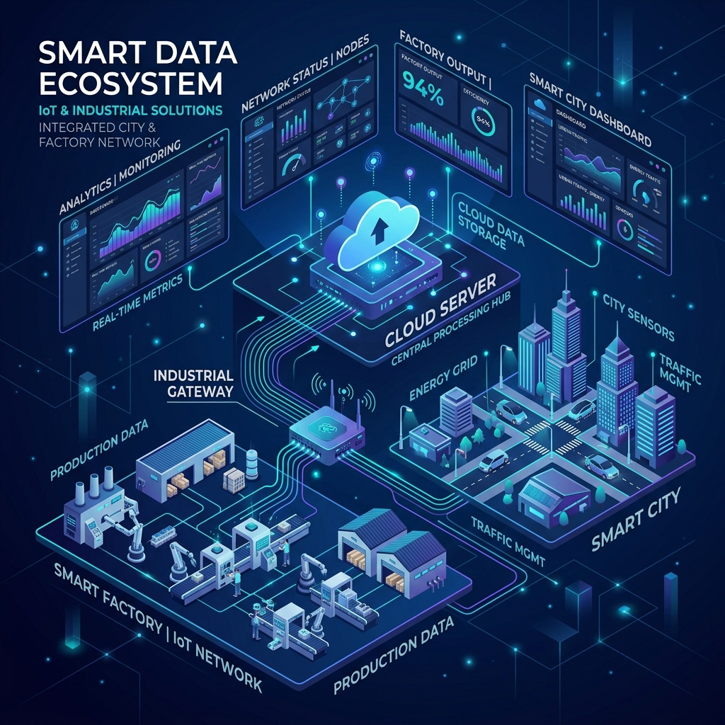 Trade & Tech IoT and Cloud Ecosystem Diagram